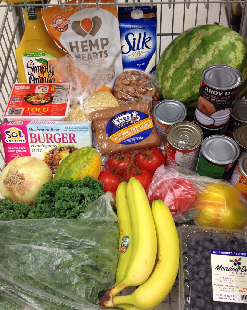 groceries for blog